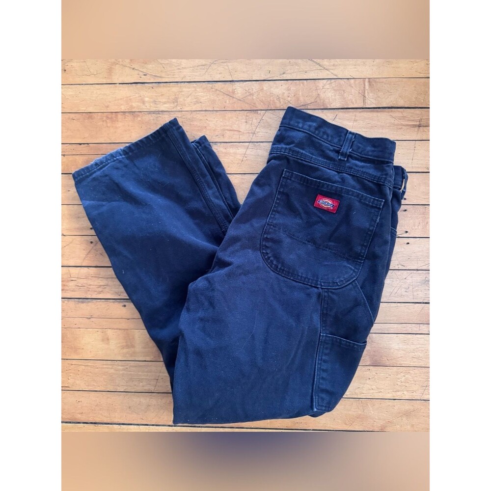 Dickies Black Carpenter Cargo baggy Pants 36x30